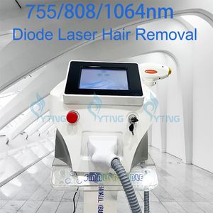 755 нм 808 нм 1064 нм диодное лазерное лазерное удаление машины для омоложения кожи лазерное эпилятор для всех цветов кожи