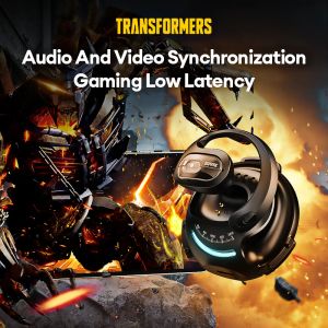 Transformers TF-T07 Bluetooth 5.4 EARPHONES OWS EAR HOOK EARUDS HD Call med Mic Low Latency Gaming Headset Sport Hörlurar