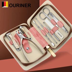 Kit nuovi arrivi set di manicure set pedicure set per unghie clipper in acciaio inossidabile strumenti per unghie professionale con kit di custodie da viaggio