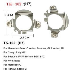 H7 LEDヘッドライトバルブベースリテーナーホルダークリップアダプターソケットヘッドランプマウントスタンド日産/Bens/Audi/BMW/VW/Qashqai