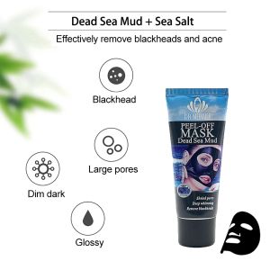 Döda havslam Blackhead Borttagare stora porer Rengöring Purifying Face Mask T Zone Nose Black Poots Skala av maskinskinvare Produkter