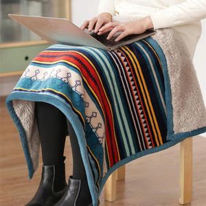 Blankets Portable Cartoon Throw Imitation Cashmere Blanket Small For Home And Office 70X100cm AB Side Spring Autum