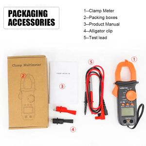 RuoShui 606A Digital Clamp Multimeter AC DC Voltage AC Current Amperimetro Electrical Pens Ampermetre