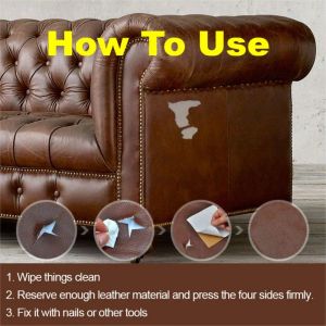 35cmx50 cm Selbstkleber Leder Perfekter Reparaturfleck für Sofa Möbel Sitzmess