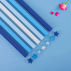 540Sheet Origami Stars Paper Strips27Colors Klapppapier farbenfrohe doppelseitige glückliche Sterne Origami DIY Handkunst Machen Sie Home Decor