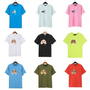 TシャツメンズTシャツ夏のルーズティーユーロアメリカントレンドデザイナーTシャツストリートファッションメン女性シャツプリントスプラッタリングレター服のトップス