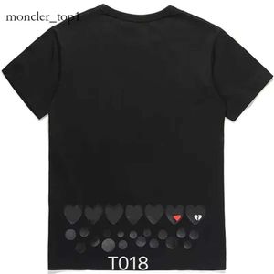 Comes Designer T Shirts Love Mens T Shirt Heart Casual Women Quanlity Lovers Shirts CDG Brodery Kort ärm Tee Leisure Streetwear Tide Fashion Top 6365