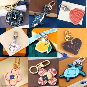 Designer Keychains Dragonne Multicolor Key Chain Women Män Brown Leather Bag Wallet Lanyard Plated Gold Accessories Keychain Letter 6ndt