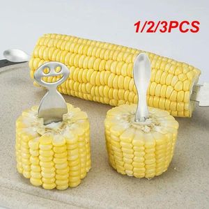 Forks 1/2/3pcs aço inoxidável Creative Corn Fruit Mini Childre