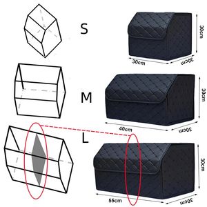 Multipurpose Collabsible Car Trunk Storage Organizer mit Deckel Tragbarer Autoteilbeutel