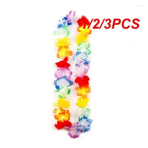 Decorative Flowers 1/2/3PCS Lot Hawaii Party Leis Flower Hawaiian Necklace Torpil Hawai Floral Wreath Garland Farmhouse Wedding Decor