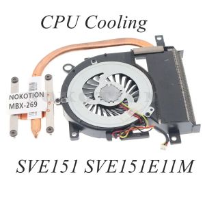 PADS MBX269 DA0HK5MB6F0 RADIATOR FÖR SONY VAIO SVE151 SVE151E11M LAPTOP CPU COOLING SYSTEM VÄNGD