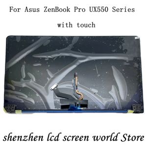 Skärm för Asus Zenbook Pro UX550 Series UX550VE UX550VD UX550GE UX550GD Laptop LCD Touch Screen Upper Half Part Replacement Original