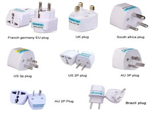 Evrensel KR Amerikan Avrupa Au Eu ABD'ye İngiltere Power Fiş Adaptörü ABD İsrail Brezilya Seyahat Adaptör Fiş Dönüştürücü Japonya Kore7553709