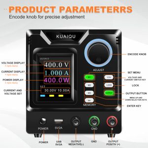 Kuaiqu 200v 300V 400V 1A RS232/USB Programlanabilir DC Güç Kaynağı Ayarlanabilir Düzenlenebilir Laboratuvarı Güç Yazılımı Bağlantı PC 30V 10A