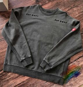 Grosso 450g Cotton Batik Grey Grey Caxempt CE19AW Sorto Crewneck Mull Mulher Top Qualidade Lavagem Cavagemp Cav Emapa Capuz Q08314020876