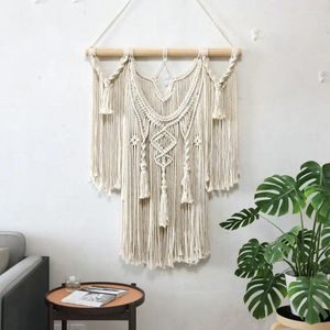 Wandteppiche Hänge Wandtee Handgefertigte Makrame Boho Boho Home Dekoration Nordische Kunst Quaste Apartment Schlafsaal Baumwollfaden Anhänger 60x80 cm