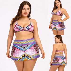 Kvinnors badkläder Bikini Set för Teen Girls Print Push Up Set Two Piece Halter Brazilian Printed Swim Dress Bathing Suit