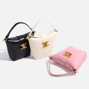 Leather handbag designer sells new women's bags at 50% discount New Bag Womens Bucket Bag High end Single Shoulder Bag Crossbody Bag Handbaghandbags