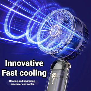 Mini Handheld Fan Turbo Jet Fans Handheld Portable Air Conditioner Usb Rechargeable Unmute Coolers Swiss Tech Travel Accessory