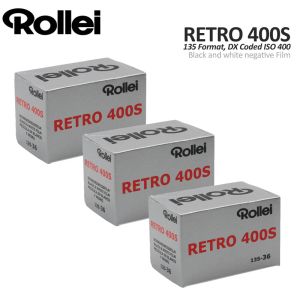 カメラ110rolls rollei retro 400s 135 35mm黒と白のネガティブフィルム36カメラの露出（有効期限：2025年1月）