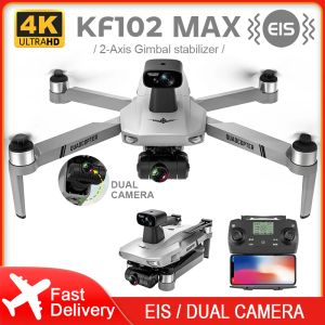 DRONES KF102 MAX GPS DRONE 4K Profesional FPV HD Camera KF102 DRONES 2AXIS GIMBAL BRISHLESS MOTOR RC QUADCOPTER VS ZLL SG906 MAX PRO22