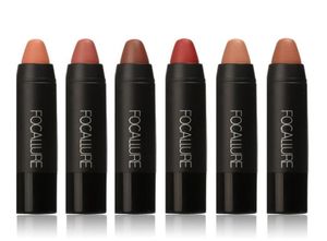 2018 Moda nowa marka Focallure Seksowna długotrwała odcień warg Waterproof Waterproof Pigment Velvet Brown Nude Matte Lipstick Pencil7773106