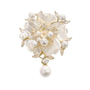 Ailonmei Floral Series Broche Jewelry for Women's Fashion, Garseira Broche de Roupas e Presentes de Natal Pin