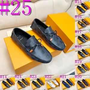 40model Novo sapatos de couro artesanal masculino, pães de grife masculinos de designer de homens respiráveis, masculino de condução masculina não deslizamento não deslizante 46 tênis de homens que andam