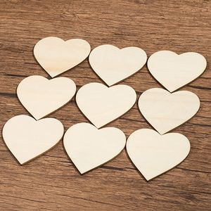 10- 300mm Blank unfinished wooden heart crafts supplies laser wood Wedding decoration teaching DIY accessories 001001065