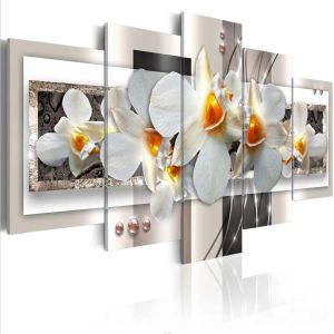 Unframamed 5pcs Аннотация цветочная цветочная орхидея картина Canvas Picture n Wall Art плакаты для гостиной спальни Офис Декор дома декор