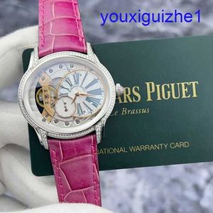 Fashion AP nadgarstka Zegarek Millennium Series Watch Watch 77247BC Oryginalne Diamond 18K Platinum Manual Watch Mechanical Watch 39 mm Gwarancja