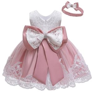 Born Girls Princess Christmas Dress Kids Dresses for Battesm 1 ° compleanno Fedding Highmaid Bridesmaid Vestidos 240407