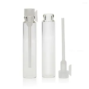 Storage Bottles 20Pcs 1ml Glass Bottle Mini Perfume Set Refillable Empty Travel Liquid Vial Tube