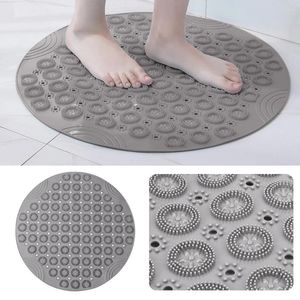 Bath Mats Bathroom Carpet Massage Pad Mat PVC Non-slip Foot Brush Round Suction Cup Shower