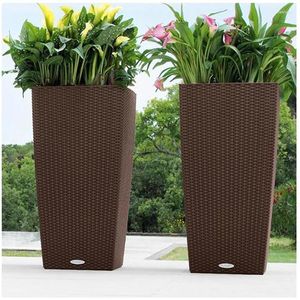 Vasi Rattan Mobili Courtyard Flower Box Vase El Engineering Dispositivo commerciale