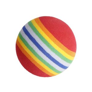 1~5PCS Golf Ball 38mm EVA Foam Soft Rainbow Stripe Golf Training Ball Swing Golf Club Beginner Practice Training Aids Ball