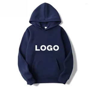 Herrtröjor kan anpassas logotyp Sweatshirt hoodie våren och hösten anpassad sport mode lös bekväm bekväm