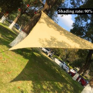 Triangle Sun Shade Net Fabrics scuro Fabrics ombreggiatura 90% Outdoor Anti-UV Raffreddamento Giardino Gazebo Dolcole da sole da sole da sole da sole personalizzata