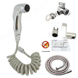 Toilet Spray Gun Bidet Cleaners Sprinklers Flushing Sprayer Shower Head Hook Holder Water Hose Valve Faucet Bathroom V27