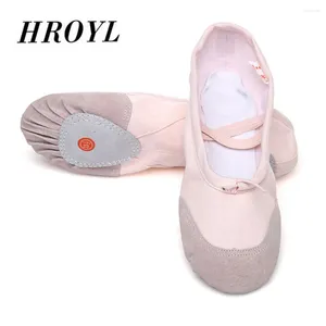 Dance Shoes Ballet for Girls Women Pointe Kids Children Solle Sole Yoga 4Color tela in pelle EU24-45 all'ingrosso