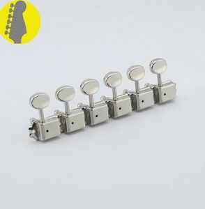 Accordatura di clearance PEGS 1 Set Kluson 6 Inline Vintage Guitar Machine Tuners Nickel realizzato in Corea2803012