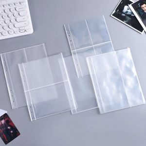 A4 A5 Loose-Leaf PP Transparent Inner Leaf File Bag Test Paper Photo Card Storage Book Paper Organizer File Folder Set