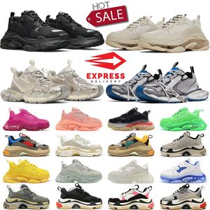 designer triple s luxury 3xl casual shoes men women clear sole Light Beige black white blue red green yellow bred mens trainer sneakers