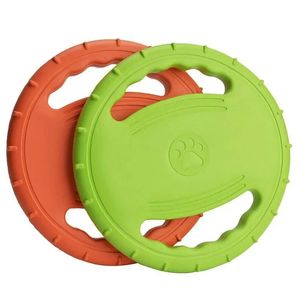 1pc Dog Flying Disc Interaktive Gummispielzeug Weiches schwimmendes Fänger für Haustiertraining 240328