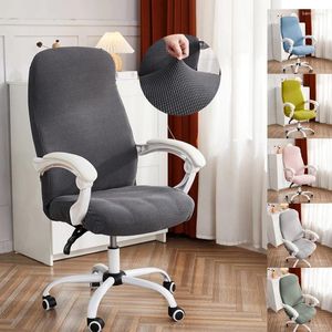 Chair Covers Polar Fleece Office Cover Spandex Computer Elastic Armchair Slipcover For Living Room Study Gaming