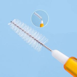 10/30st Telescopic Dental Interdental Brush 0,6-1,5 mm rengöring mellan tänderna Oral Care Ortodontic Tooth Floss Microbrush