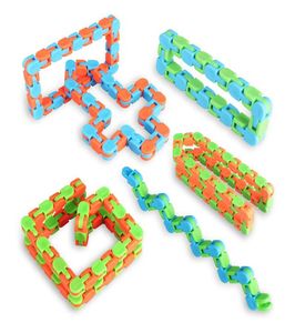 Toy Magic 24 Links Wacky Tracks 3D Puzzle Bicycle Chain Anti Stress Sensory Education Game Easter Gift for Kid Adult Child Boy Girl3792725