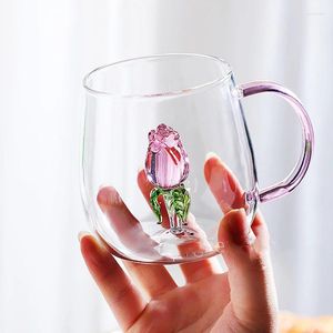 Muggar Creative Glass Coffee Mug Thri-Dimensional Animal Heat-resistent Milk Cup Water Drinking Tea Party Home Drinkware