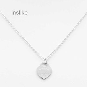New Style Stainless Steel Fashion T Necklace Jewelry Heart-Shaped Pendant Love Necklaces For Womens Party Wedding Gifts Wholesale